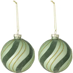 Sunita Christbaumschmuck Tannenbaum 8 cm, grün, 2 St.
