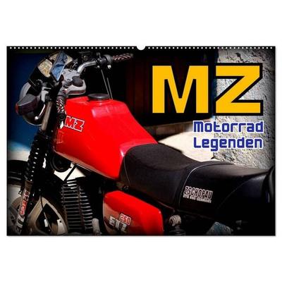 Motorrad-Legenden - MZ (Wandkalender 2027 DIN A2 quer), CALVENDO Monatskalender