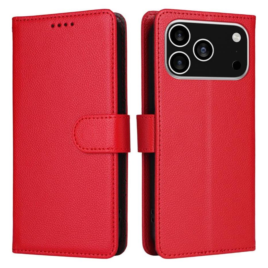 Cover-Discount Lederoptik-Hülle mit strukturierter Oberfläche (Apple iPhone 17 Pro, Apple iPhone 18 Pro) (61210637)