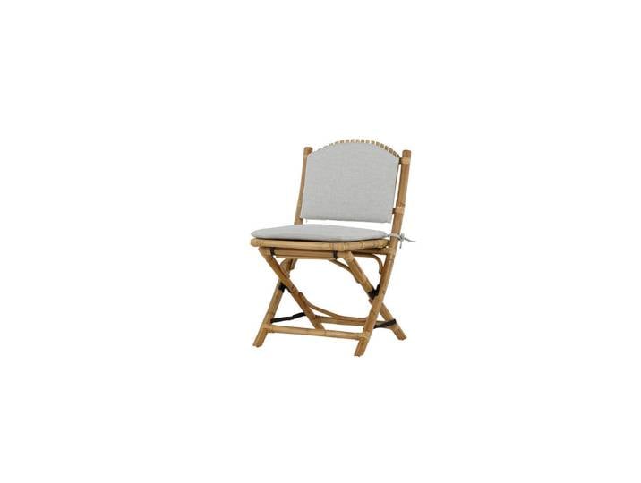 Gardenson Loungesessel, Braun, Grau, Holz, Rattan, 54x93x63 cm, Loungemöbel, Loungesessel