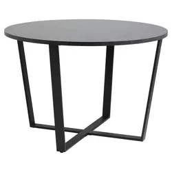 Actona Esstisch Amble Ø 110 cm Dekor Schwarz