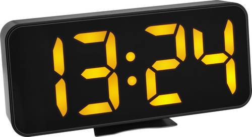 TFA Dostmann 60.2027.01 Quarz Wecker Schwarz Großes Display