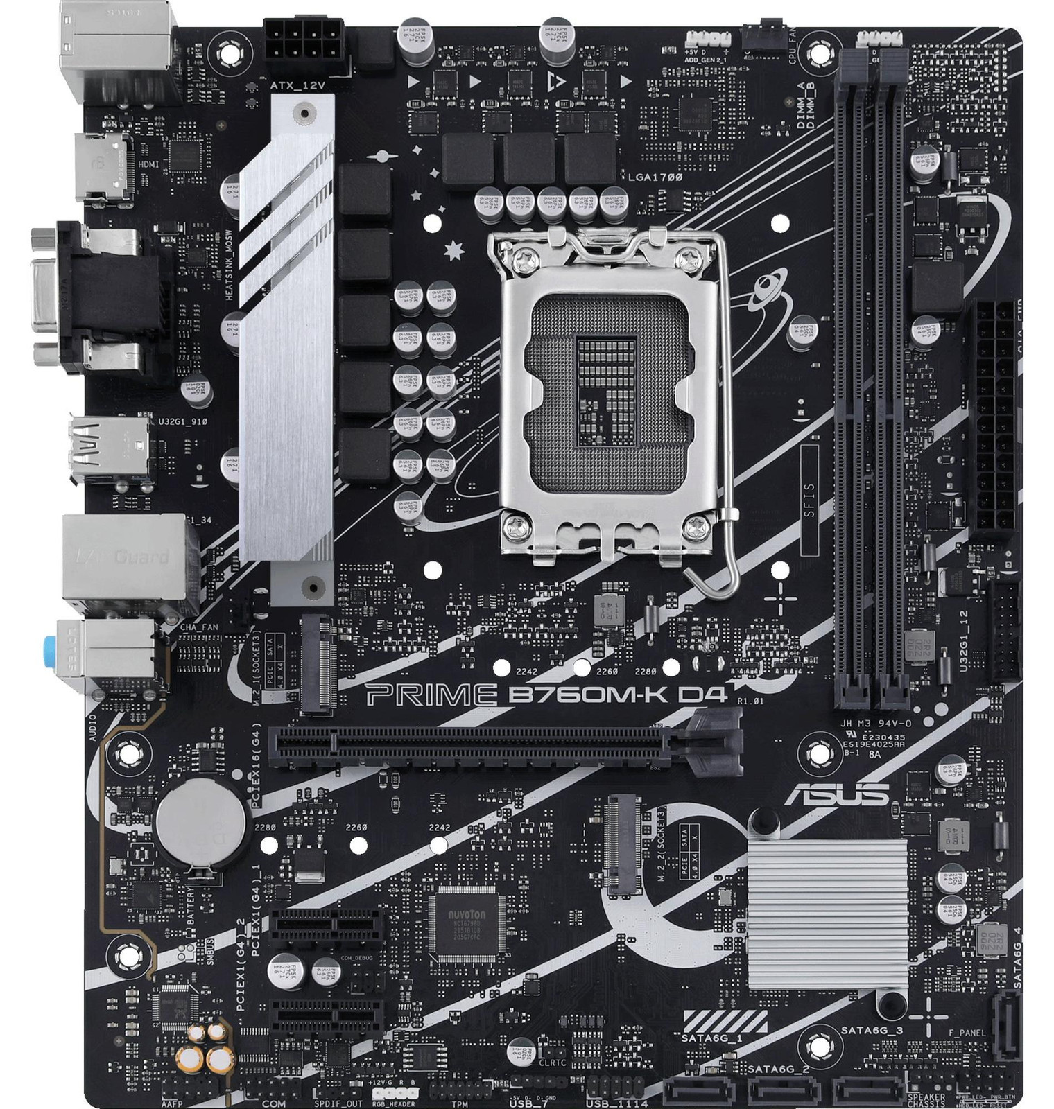 ASUS PRIME B760M-K Motherboard - Intel B760 LGA 1700 micro ATX