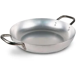 Mamù Pfanne aus 99,5 % reinem Aluminium, Profi-Linie, langlebig, Ø 38 cm