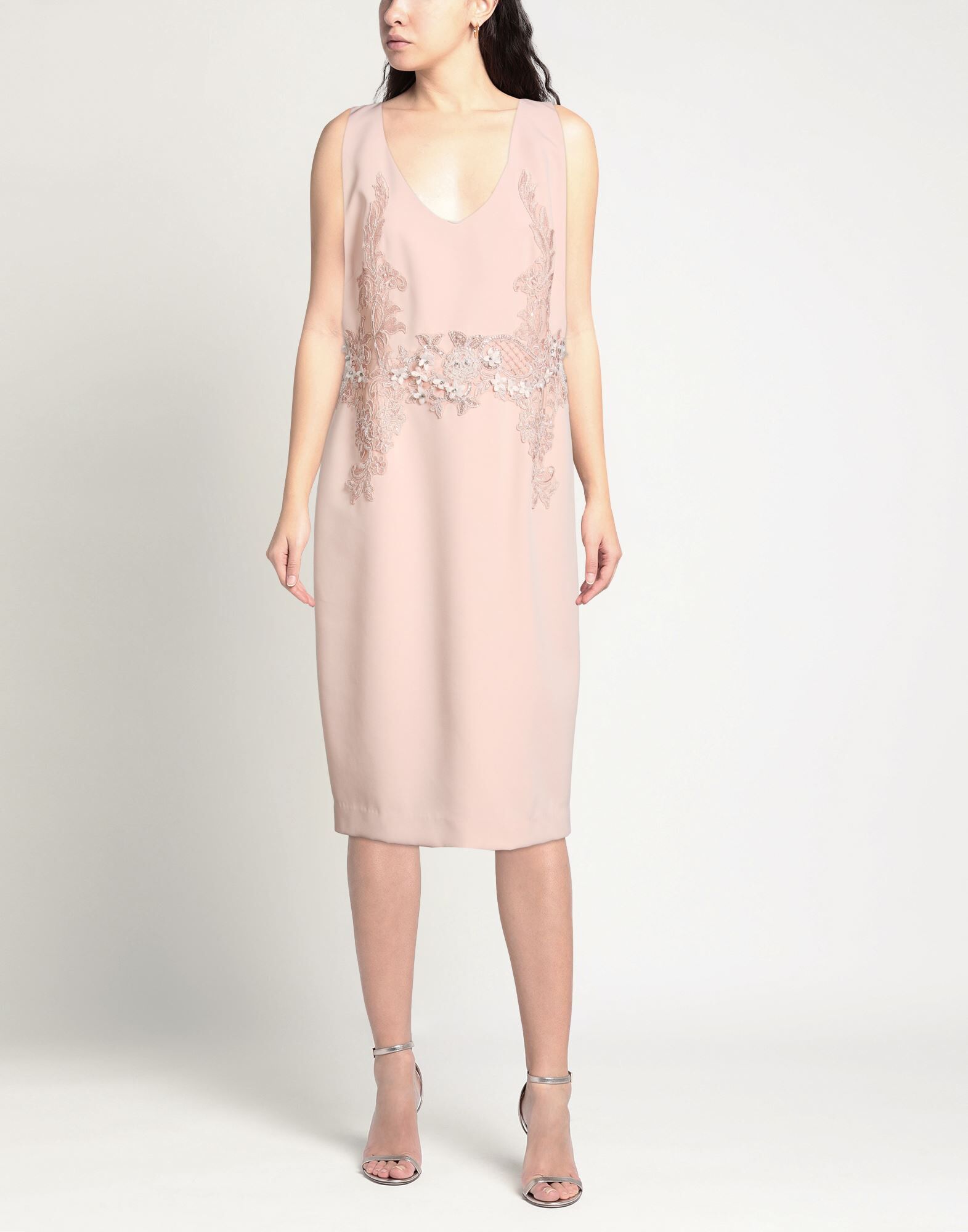 Manuel Del Rei Vestido midi Mujer Rosa palo 38,40 Mujer