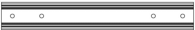K2 Systems Rail courte MultiRail 25 250 mm Aluminium ; k4 (2004210)