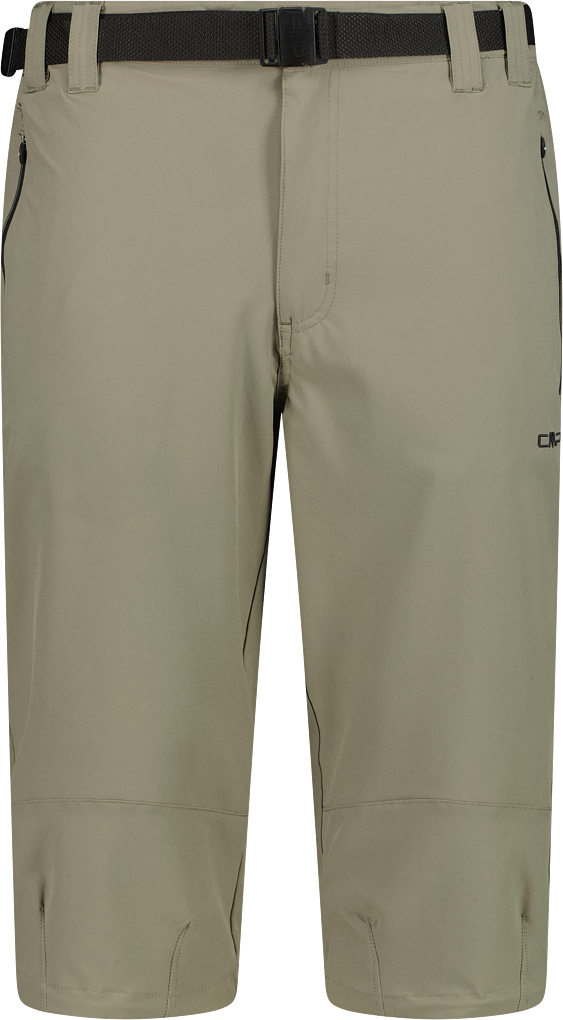 Shorts CMP, Herren, Gr. 58, N-Gr, beige (sage), Obermaterial: 89% Polyester, 11% Elasthan, Hosen Shorts, ergonomische Caprihose, mit 4-Wege-Stretch, schnelltrocknend sage 58, N-Gr