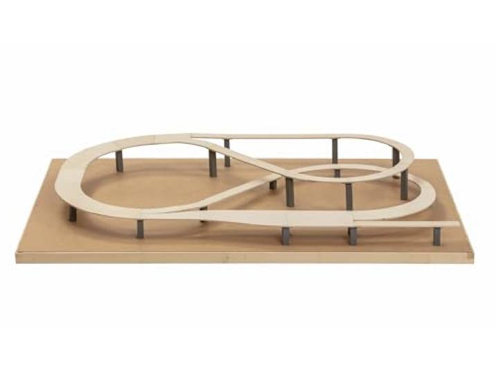 NOCH® Easy Track® Trassenbausatz „Mittelberg“, 1:160 Maßstab für Spur N Modellbau erweiterbar und flexibel
