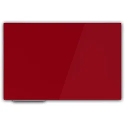 floordirekt Magnetisches Glas-Whiteboard   Rot
