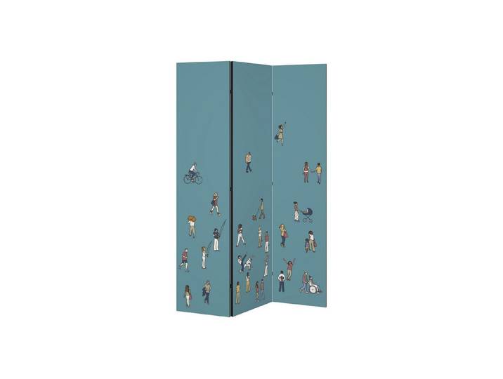 SPACEREBELS Paravent COLLECTIVE STREAM (1 St), Raumteiler mit 3 Paneelen, einseitig bedruckt, 114 x 168 cm