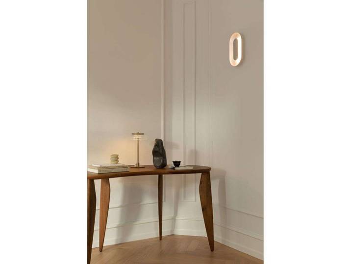 Applique murale LED Sasi, hauteur 29 cm, couleur laiton, métal - Nuura Nuura Aps - Salon / séjour - Scandinave - À ampoule unique