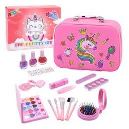 Lean Toys Kosmetiktasche mit Einhorn und Kosmetikartikeln (70187756)