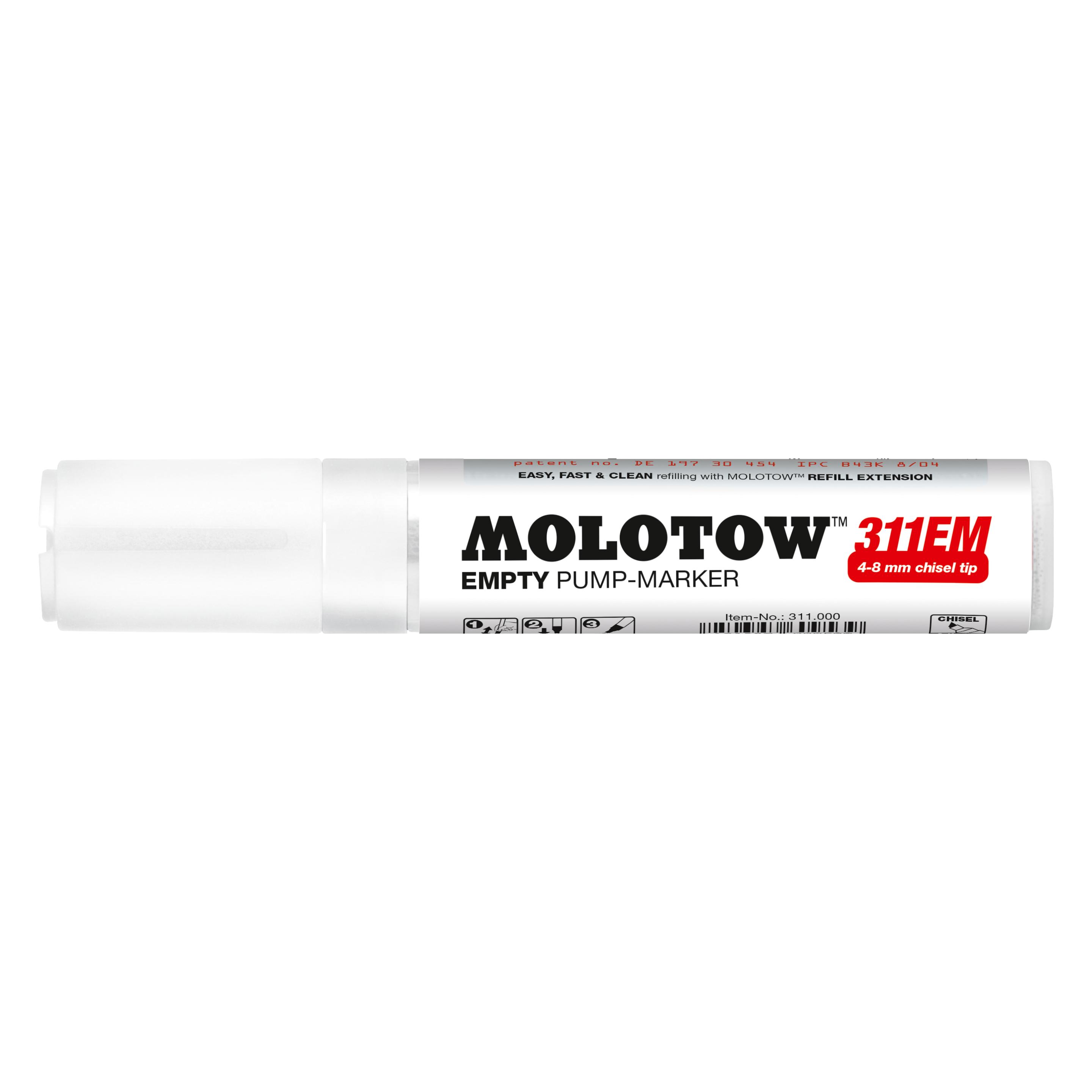 Molotow Filzstift 327HS 311EM Leer, 4-8mm Chisel-Sze (1x) (311000)