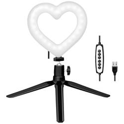 LogiLink Ring Light Heart Lichtstativ EEK E (A - G) Integriertes Stativ, Kugelkopf AA0155