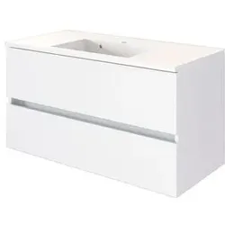 Held-Möbel Waschtischunterschrank Baabe Dekor Weiß 100 cm