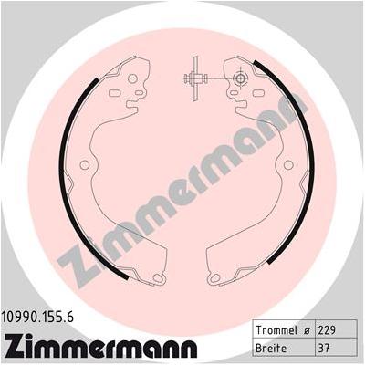 ZIMMERMANN Bremsbackensatz, Feststellbremse 10990.155.6 Hinterachse für NISSAN