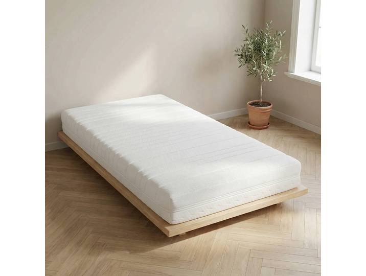 Kaltschaummatratze Premium Komfort 90 x 200cm H3 Jersey Weiß