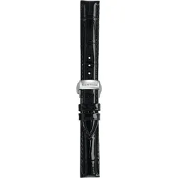 Certina - Leder Lederarmband 15mm/14mm C600021651 - alligator-prägung,rind,schwarz