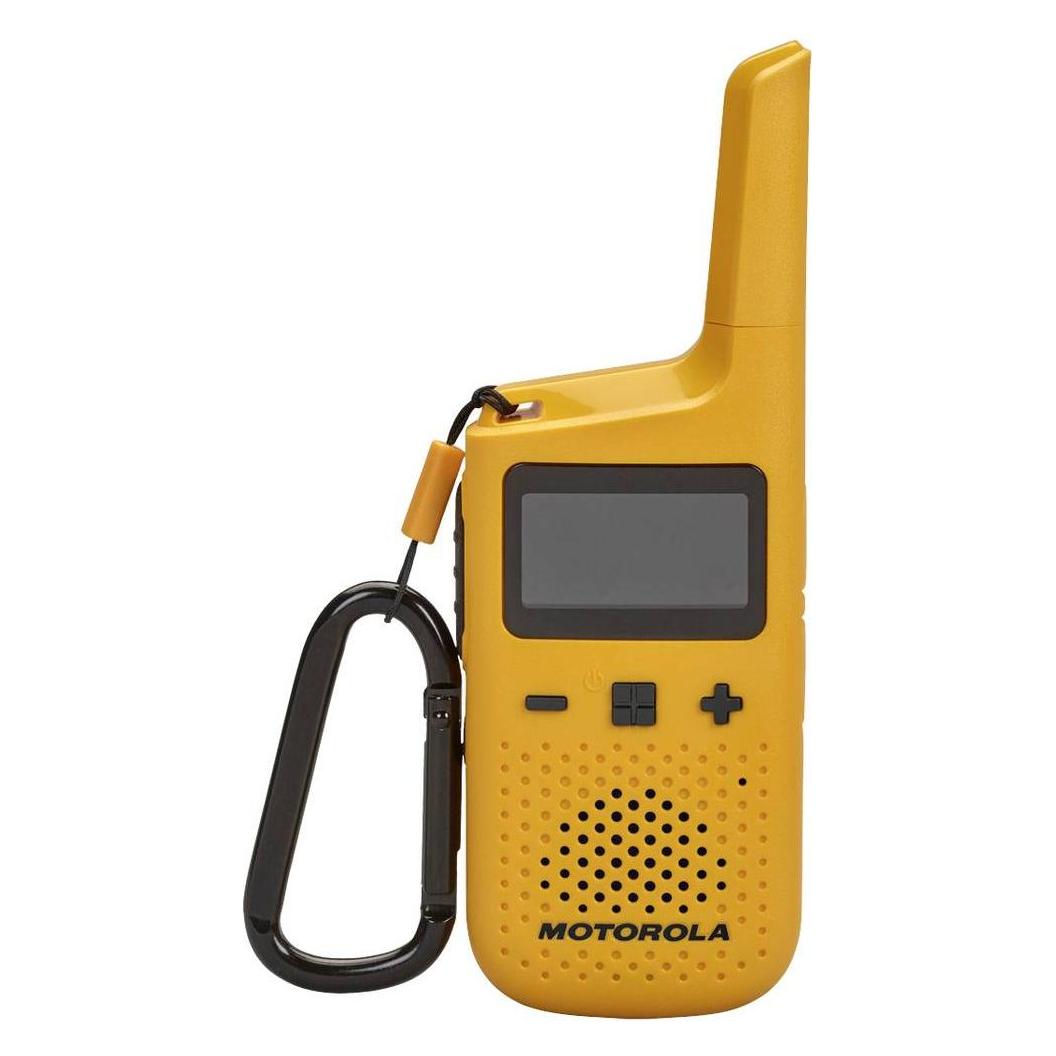 Motorola T72 walkie talkie, 16 channels, yellow (8 km) (MOTO72Y)