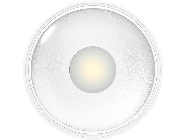 LED Außen-Deckenleuchte HEITRONIC Girona , weiß, H:3,6cm Ø:10,7cm, Leuchten, LED Außen-Deckenleuchte, Wandlampe, Deckenlampe, wasserdicht, für innen und außen