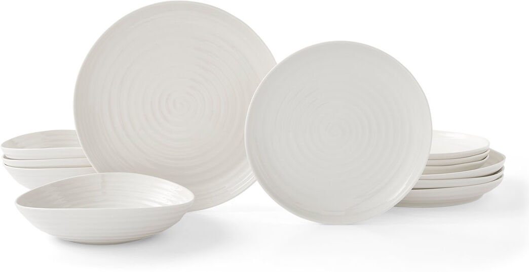 Sophie Conran, White - 12 Piece Coupe Dinnerware Set, Service for 4 White 12