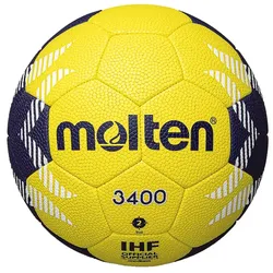 molten H2A3400-YN Handball Trainingsball gelb/blau 2