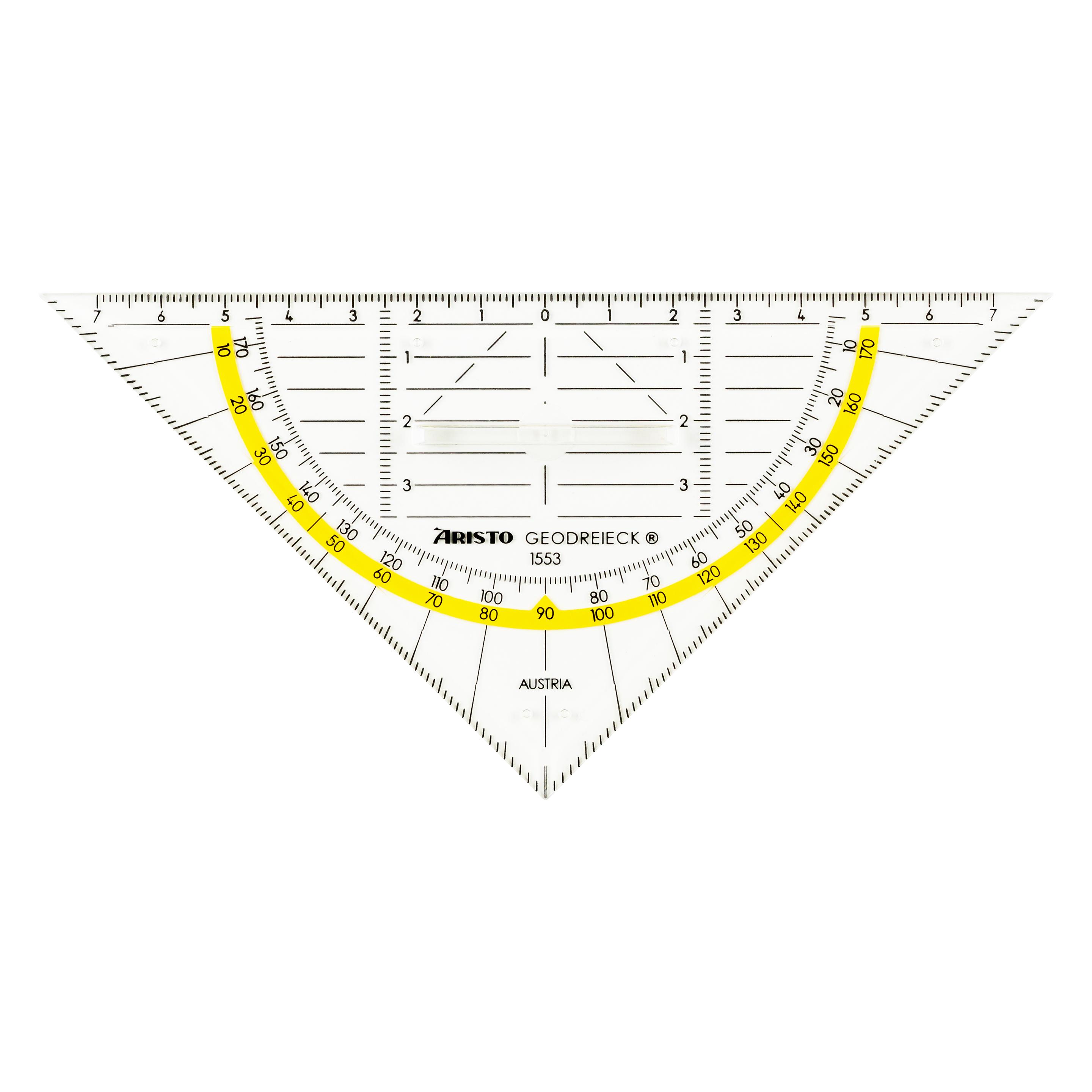 Aristo Winkel 16cm 1553 Hypotenuse (16 cm, Kunststoff) (1553)