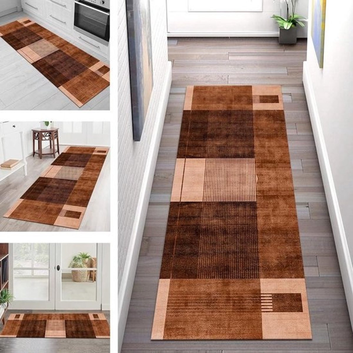 Wasbaar Antislip Vloerkleed Loper voor Woonkamer en Keuken