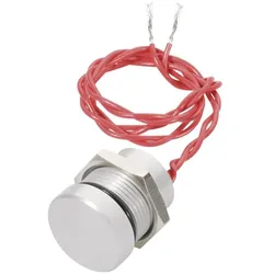 APEM Piezo Pushbutton Switch - Flat Dia 16mm, Schalter + Taster, Silber