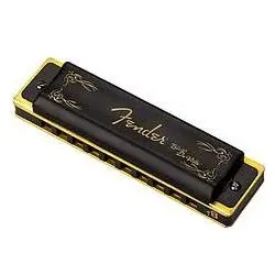 Fender Blues Harmonica DeVille B flat (Mundharmonika, Diatonisch), Blasinstrumente, Gold