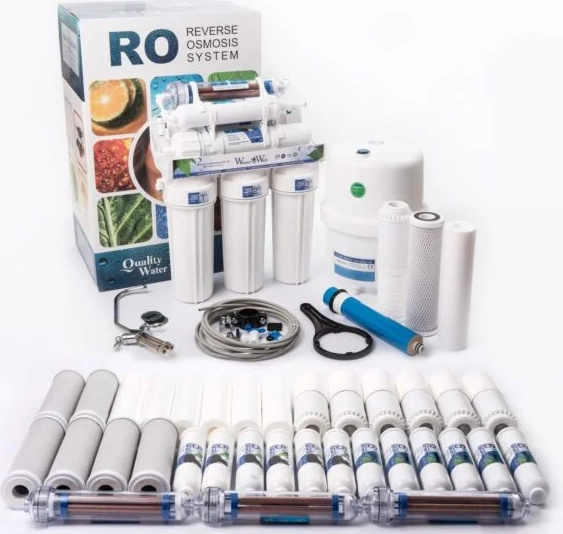11 Stufen Umkehrosmoseanlage RO Wasserfilter 75 GPD mit 3-Jahre Ersatzfilter