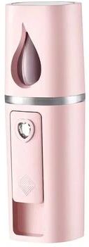 Inspired Living GlowMist Pro Nano Facial Steamer Portable USB Mini Portable Humidifier For Deep Skin Hydration pink