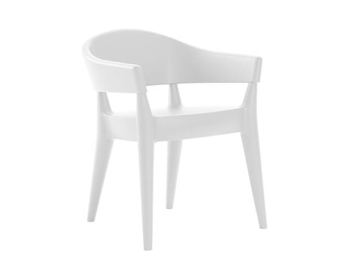 ALMA DESIGN set de 2 fauteuils JO (Blanc - Polyéthylène)