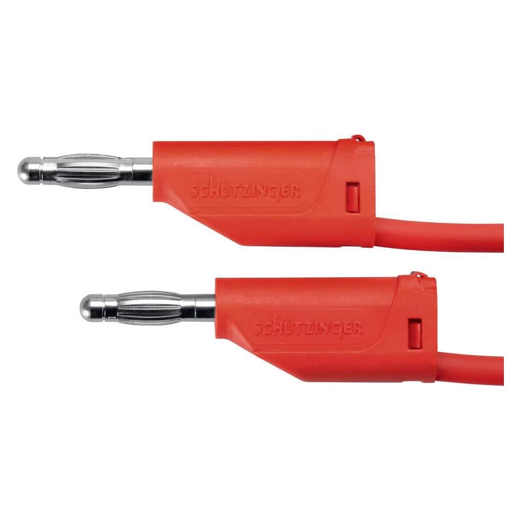 Schutzinger Schützinger MFK 15 / 1 / 100 / RT Messleitung (Stecker 4 mm - Stecker 4 mm) Rot (MFK 15 / 1 / 100 / RT)