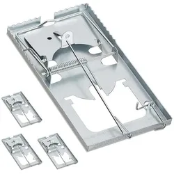 relaxdays 4er-Set Rattenfalle mechanisch