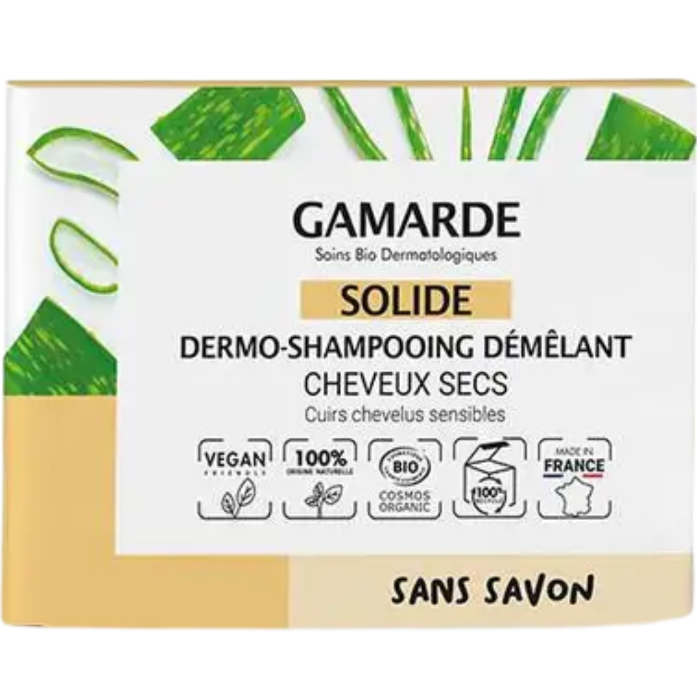 Gamarde Solid Detangling Dermo-Shampoo for Dry Hair and Sensitive Scalp 98mL