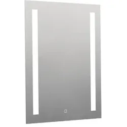 Eckiger Spiegel 60x70 cm mit LED-Beleuchtung, Heizfolie, Sensor mit einst. Temperatur 2700-6500K, IP44 ZIL6070TLEDS