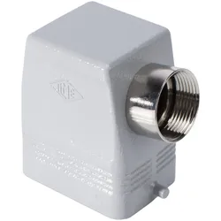 ILME Rechteck-MP 06, Metall-, Tüllengehäuse, 2 Bolzen, grau