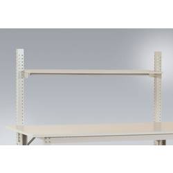 Manuflex AS1261.7035 Ablage Melamin lichtgrau 1250x 500x19mm, mit Unterzug für PACKTISCH 1500mm ohne Bügel Lichtgrau