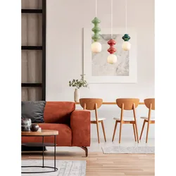 Nova Luce 9009107 CLIO Pendelleuchte Grün/Weiß