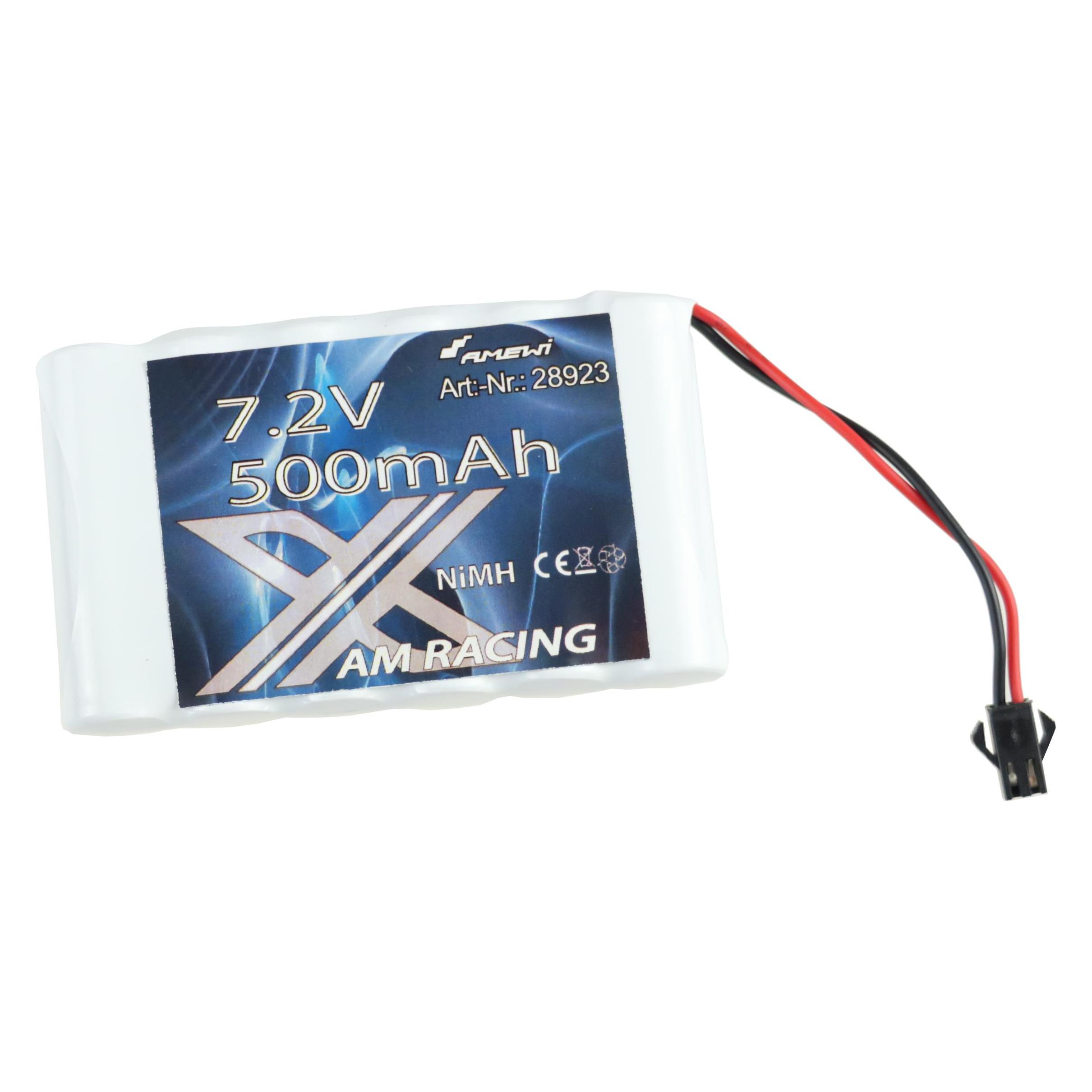 Amewi AMXRacing Ni-MH Akku 7.2V 500mAh, HBX Stecker (500 mAh, 7.20 V) (39882599)