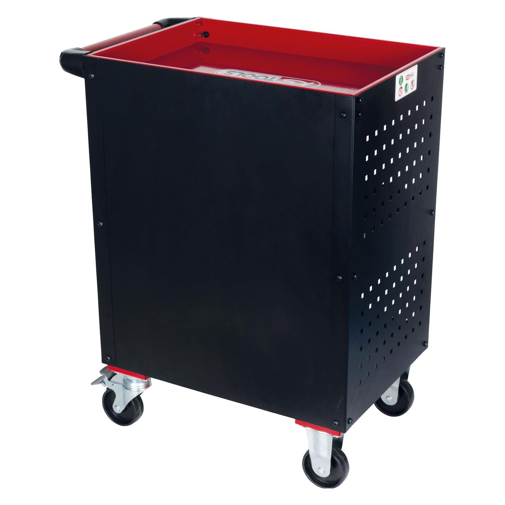 KS Tools ECOline Werkstatt-Servicewagen, mit Lochplattenverkleidung, Tragfähigkeit 150 kg (1x) (890.0006)