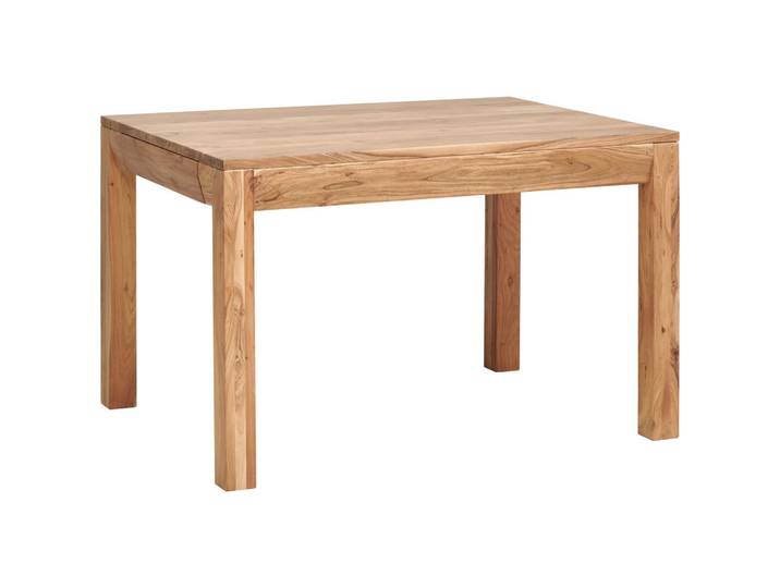 P & B Esstisch Massivholz, Akazie, Holz, Akazie, vollmassiv, Holz, rechteckig, eckig, 90x76x120 cm, ausziehbar, Esszimmer, Tische, Esstische, Esstische ausziehbar