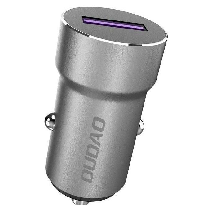 Dudao Fast USB Cigarette Lighter Car Charger 5 A 22.5 W Quick Charge 3.0 VOOC Gray (R4Pro Upgrade gr (R4 Pro upgrade gray)