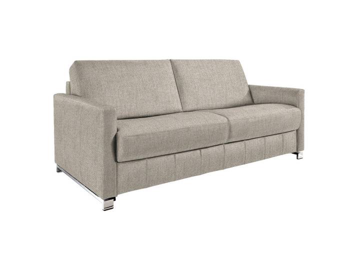 Bali Schlafsofa, Sandfarben, Metall, 185x84x100 cm, Textiles Vertrauen - Oeko-Tex®, Typenauswahl, Fussart wählbar, Lederauswahl, Stoffauswahl, Armteilvarianten, Sitzqualitäten, Hocker erhältlich, Wohnzimmer, Sofas & Couches, Schlafsofas