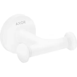 hansgrohe AXOR UNIVERSAL Circular Handtuchhaken, doppelt, 42812700, Farbe: Weiß Matt