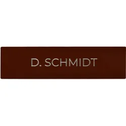 DoorBird D21x Namensschild für eine Ruftaste, individuelle Gravur – RAL 3007