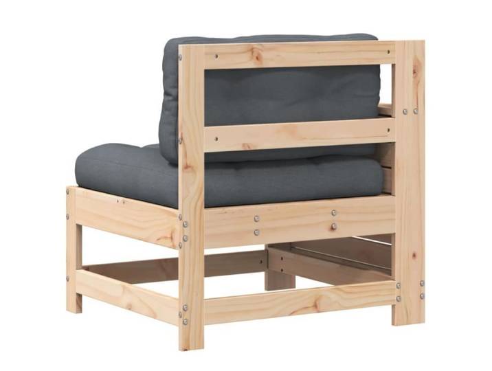 Canapé de jardin - KEEN SO - ER1680 - Bois massif de pin - Coussin anthracite - 2 personnes
