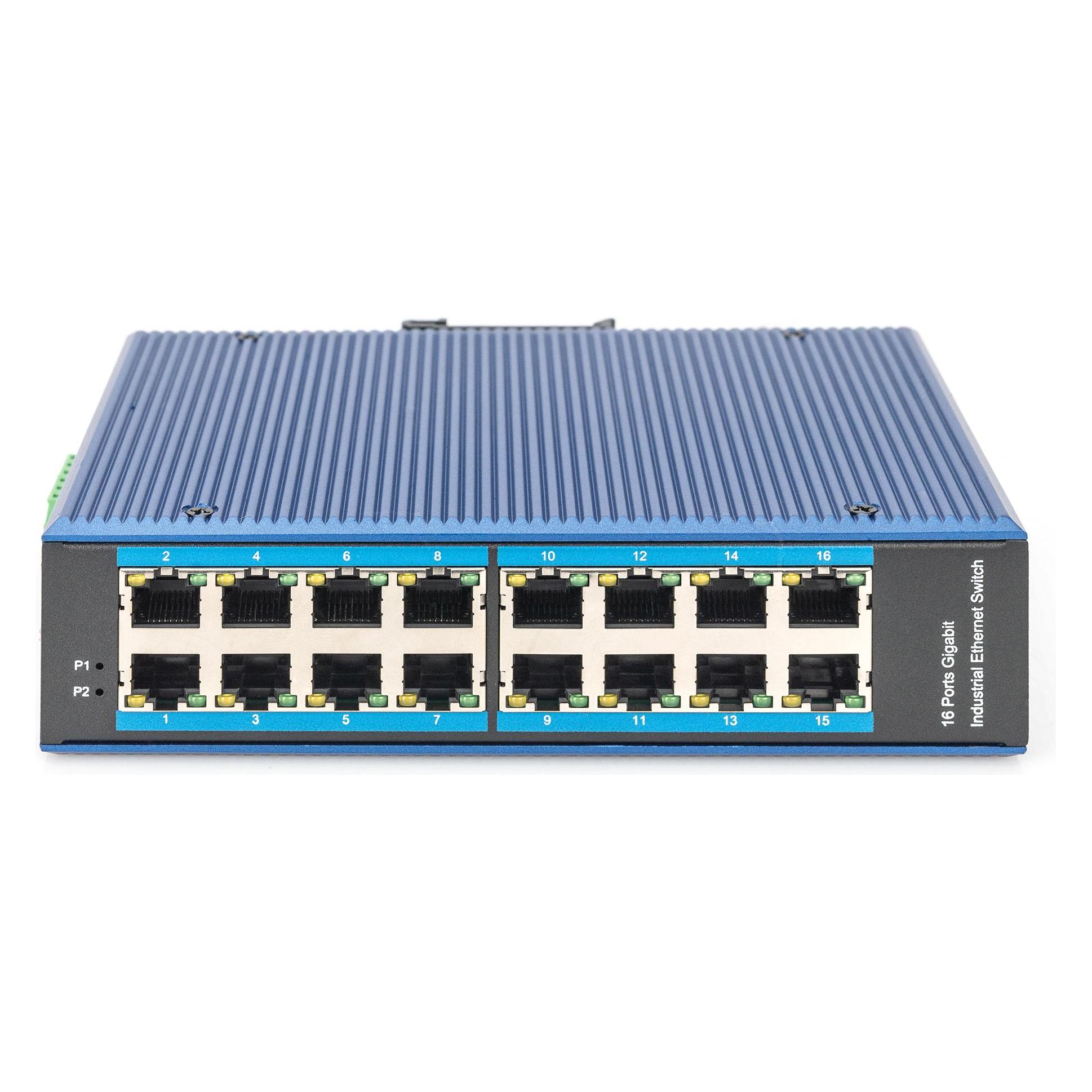 Digitus Industrial 16-Port Gigabit Switch, Unmanaged (16 Ports) (DN-651129)