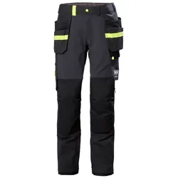 Stretch Handwerkerhose "OXFORD 4X" - C64 - dunkelgrau/schwarz